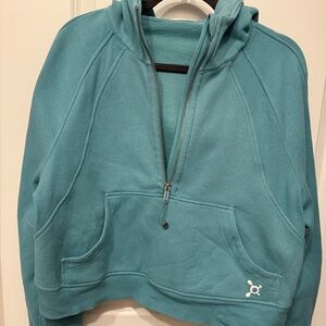 Lulu Lemon Teal Half-Zip Women's Sweater